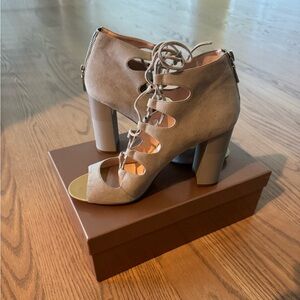 Carlo Pazolini Taupe Suede Heels